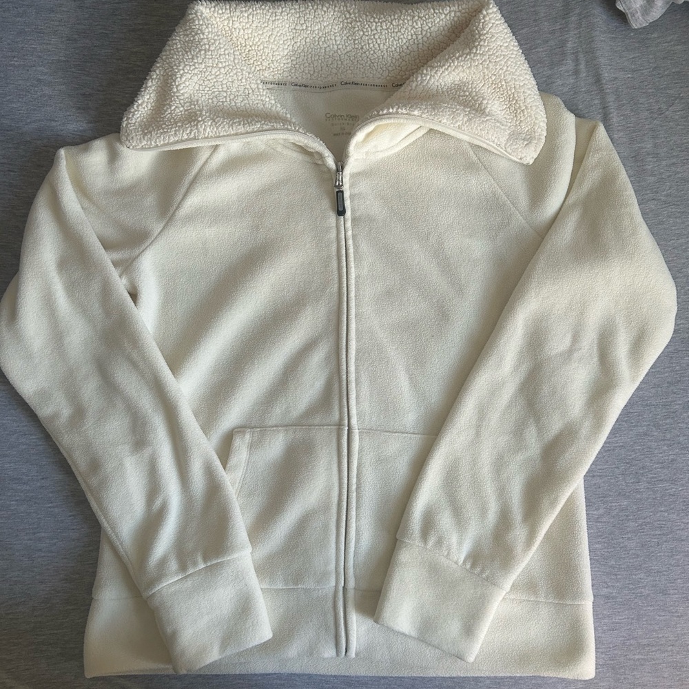 Calvin Klein Cream Fleece Jacket